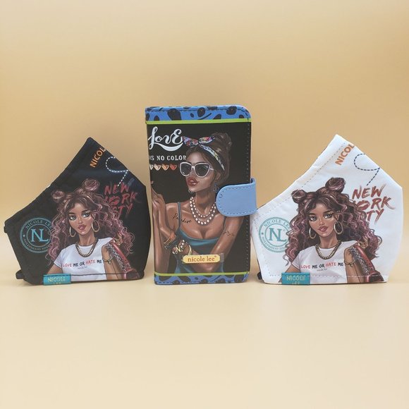 Nicole Lee Signature Print Phone Case with 2 matching print facemask - Picture 2 of 13